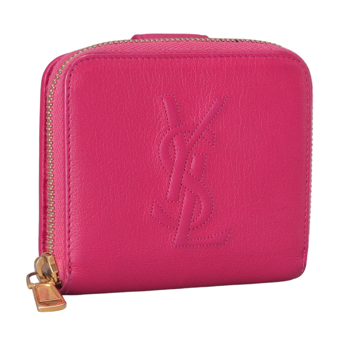 YVES SAINT LAURENT(USED)생로랑 벨드쥬르 지퍼 반지갑